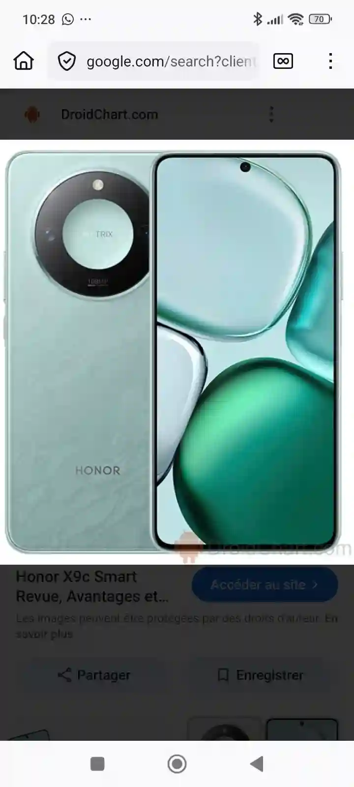 Honor x9c - Vue 1