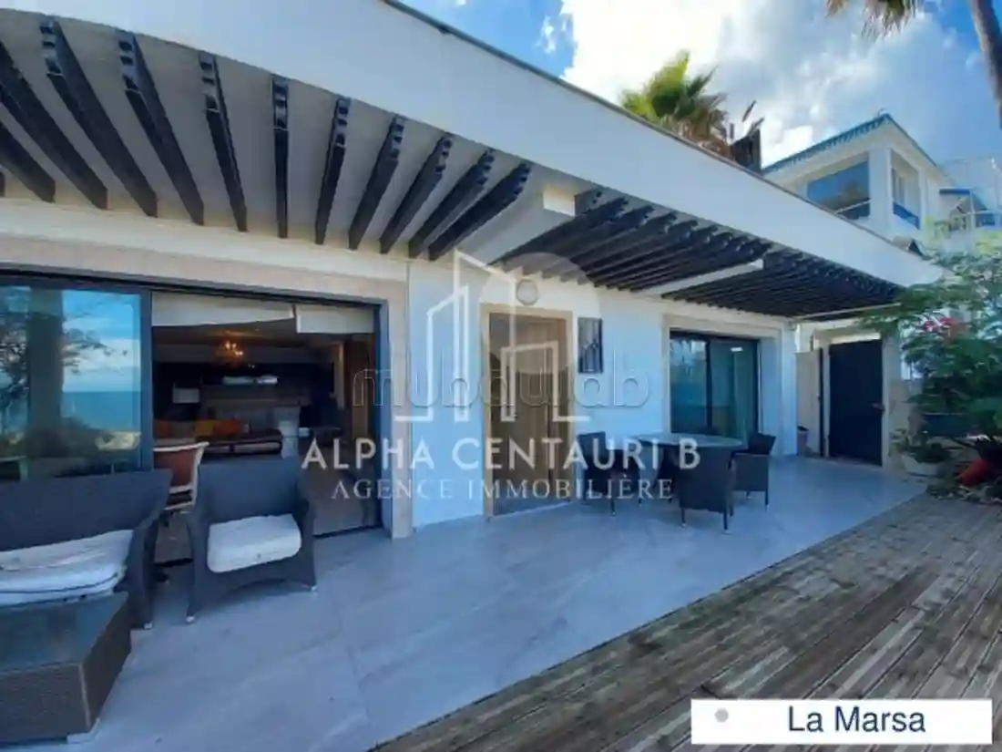 A Louer un Appartement au RDC Meublé en S3 à la Marsa - Vue 3