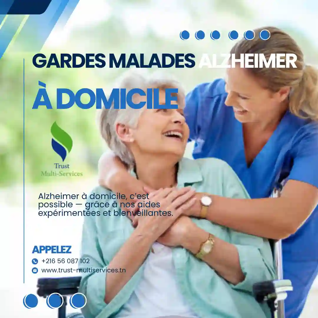 GARDE MALADE POUR ALZHEIMER A DOMICILE A LE KEF