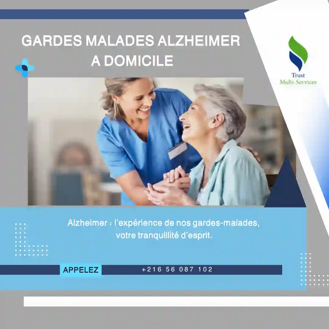 GARDE MALADE POUR ALZHEIMER A DOMICILE A MONASTIR