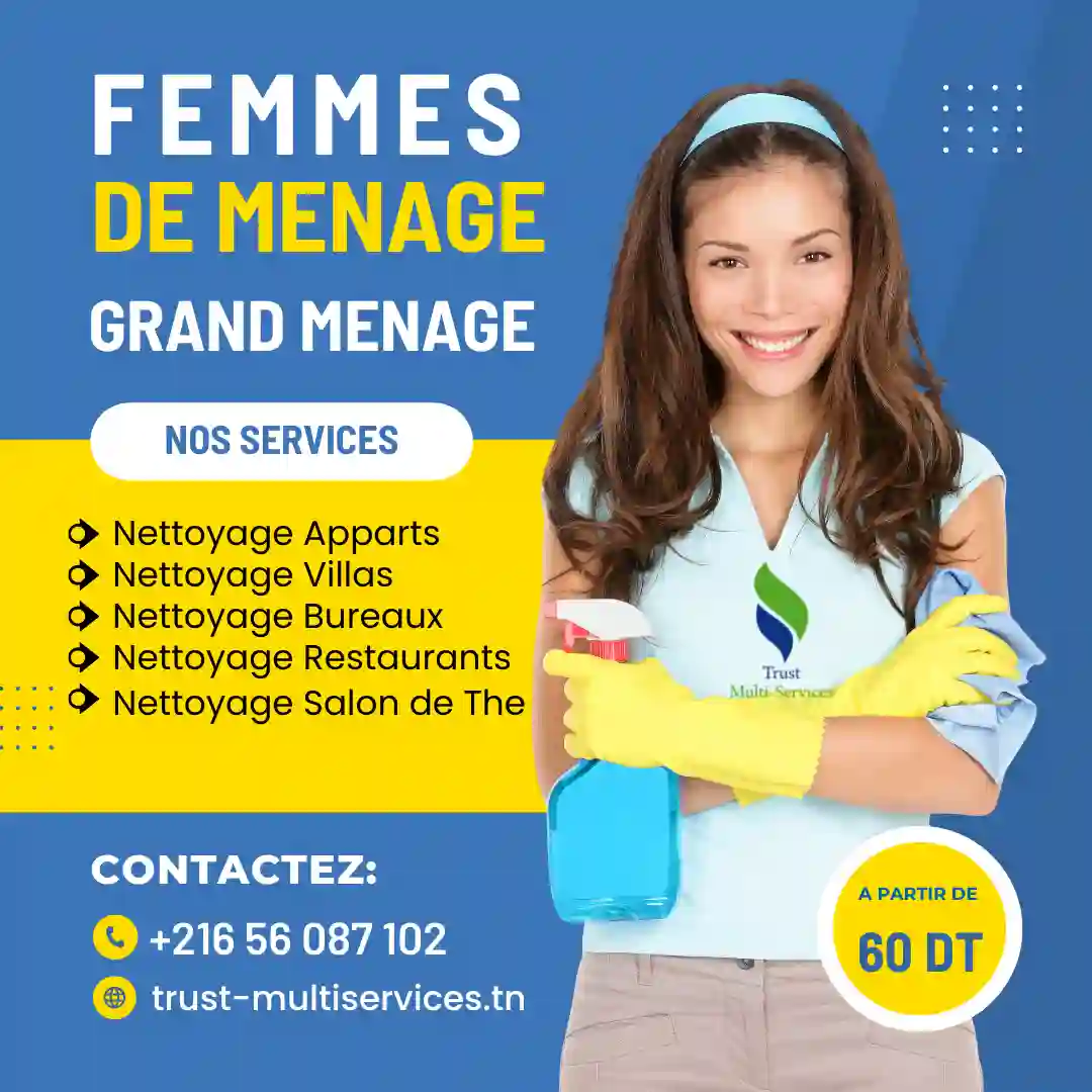 SERVICE DE GRAND NETTOYAGE A KHEZAMA SOUSSE