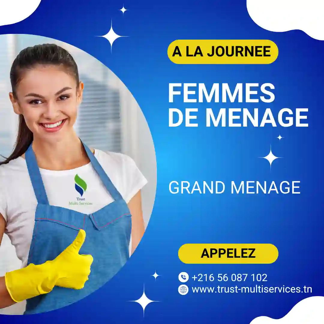 SERVICE DE GRAND NETTOYAGE A TUNIS VILLE