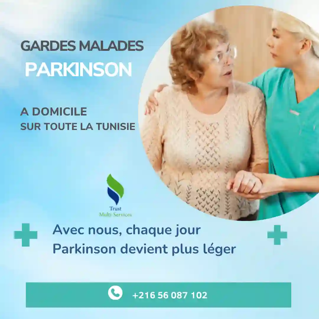 GARDES PERSONNES ATTEINTES DE PARKINSON À DOMICILE À BIZERTE