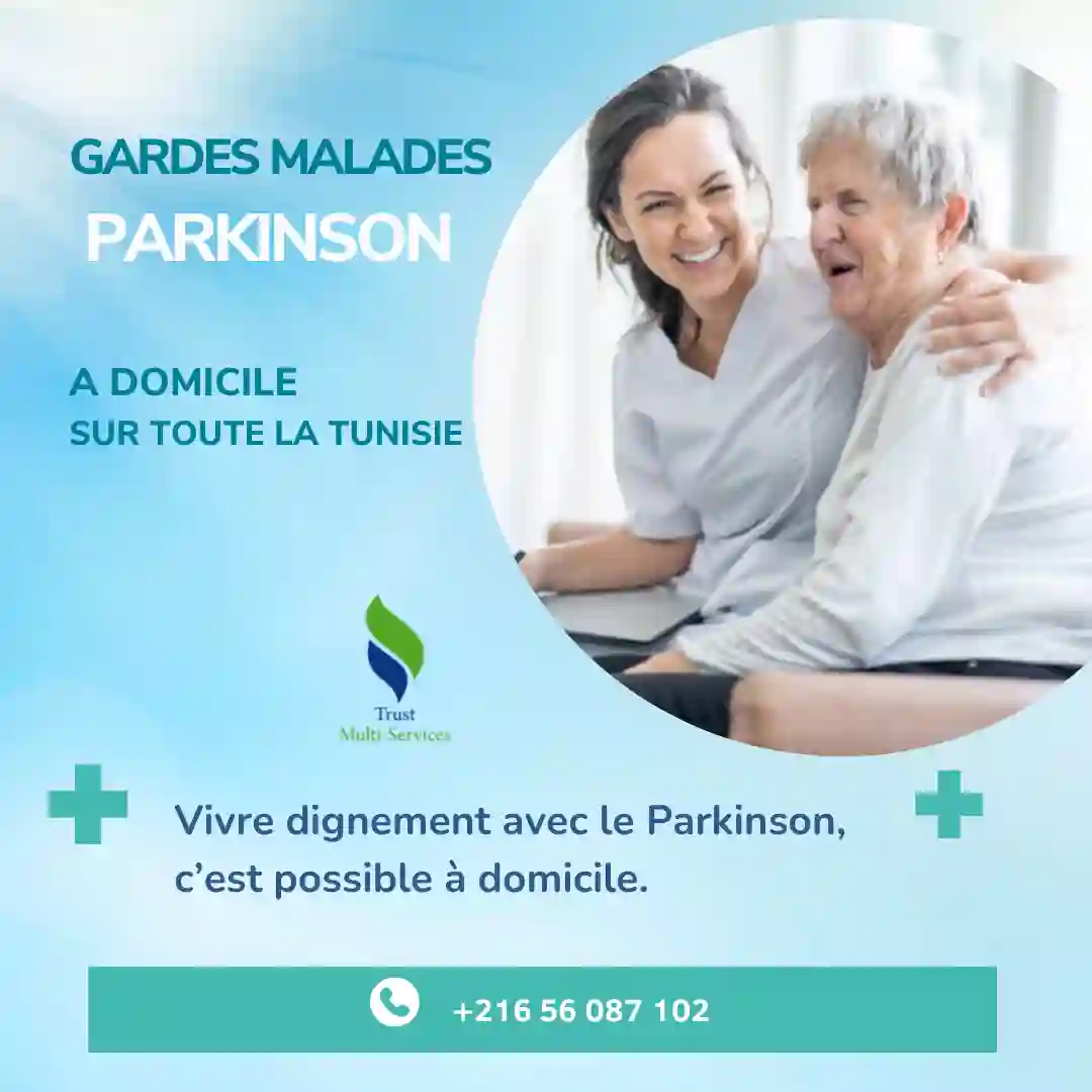GARDES PERSONNES ATTEINTES DE PARKINSON À DOMICILE À EL MANAR