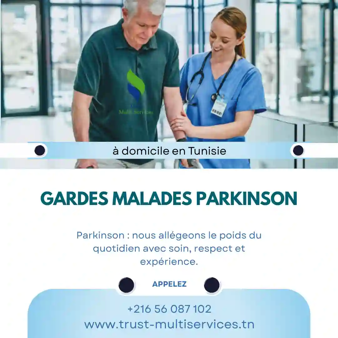 GARDES PERSONNES ATTEINTES DE PARKINSON À DOMICILE À HAMMAMET