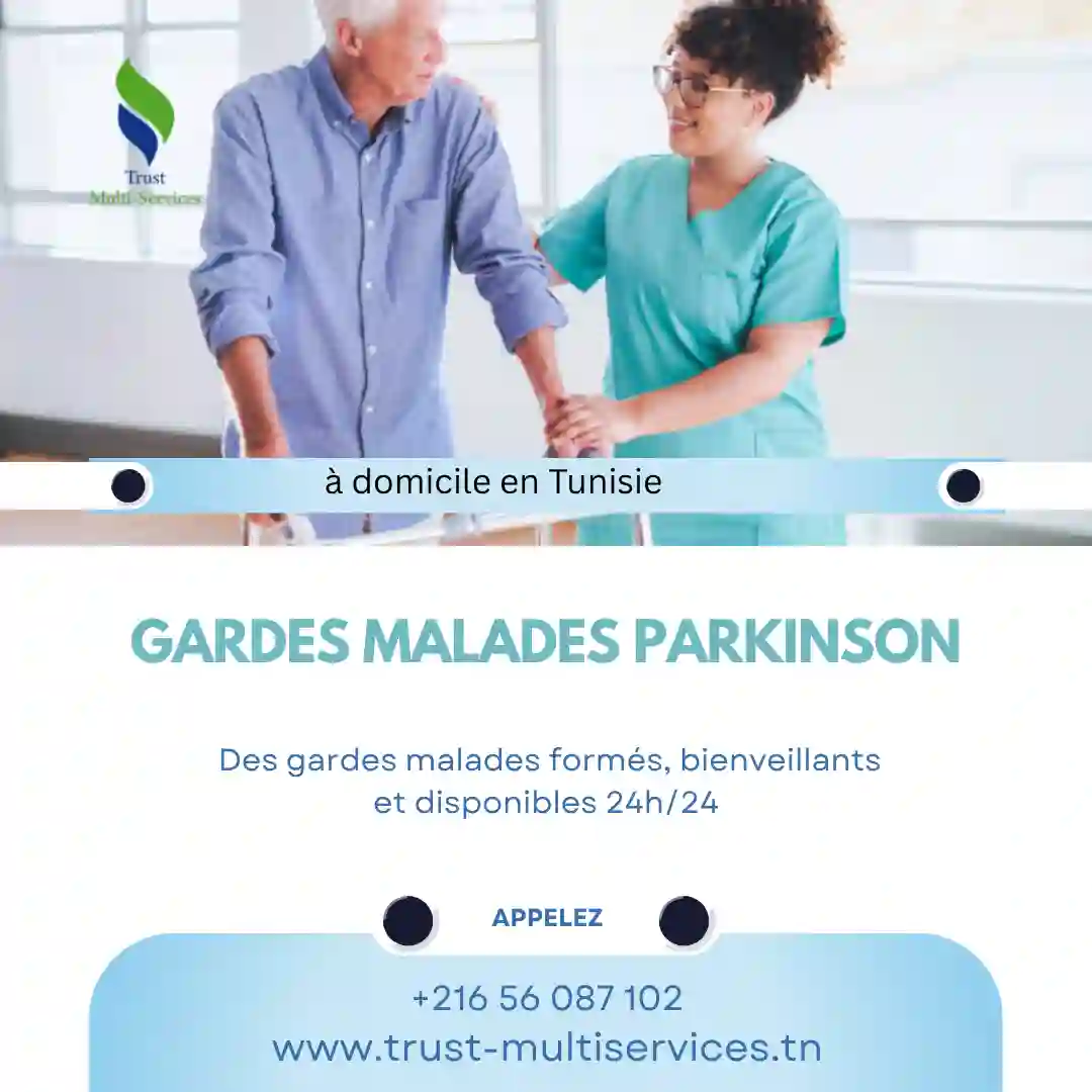 GARDES PERSONNES ATTEINTES DE PARKINSON À DOMICILE À SOUSSE