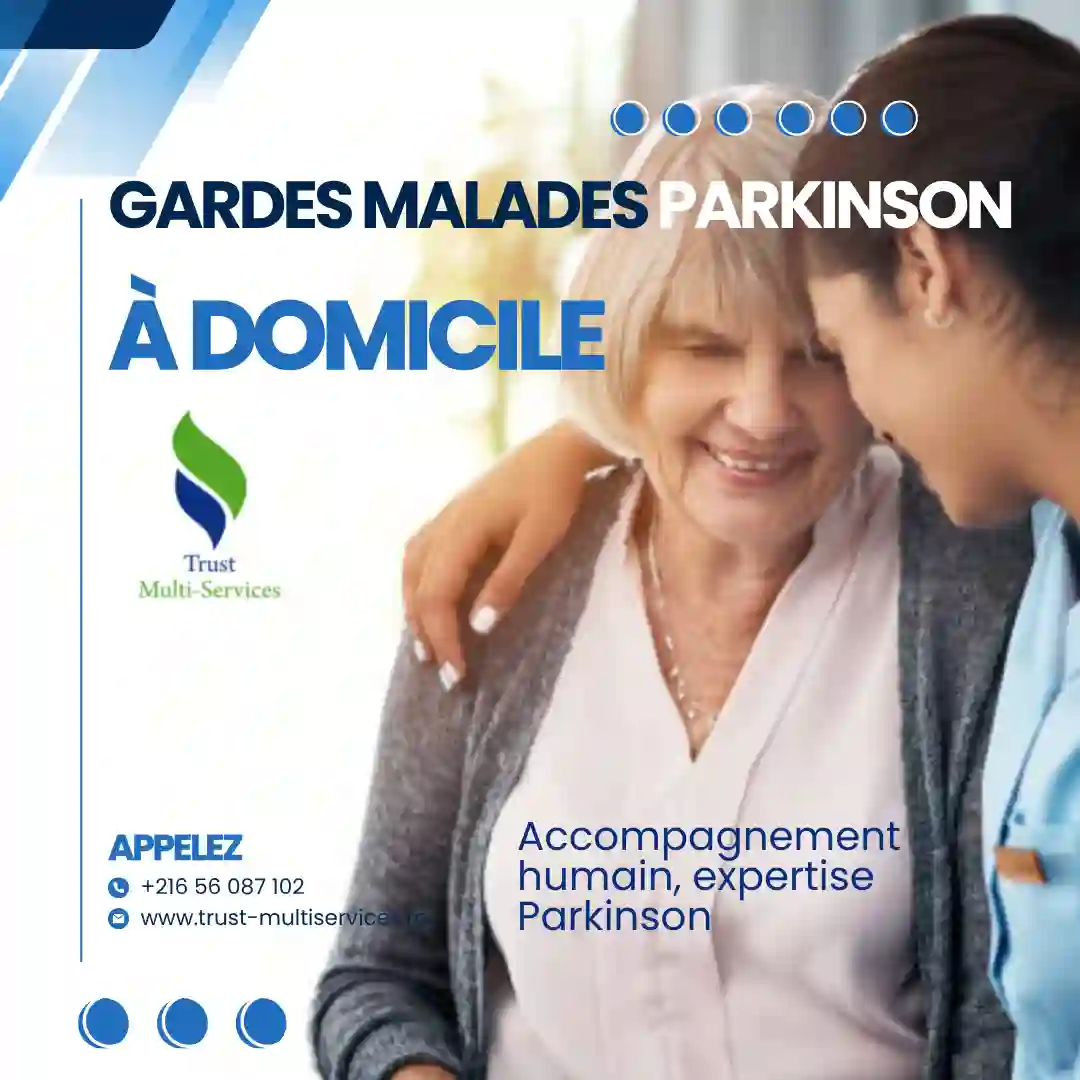 GARDES PERSONNES ATTEINTES DE PARKINSON À DOMICILE À ZARZIS