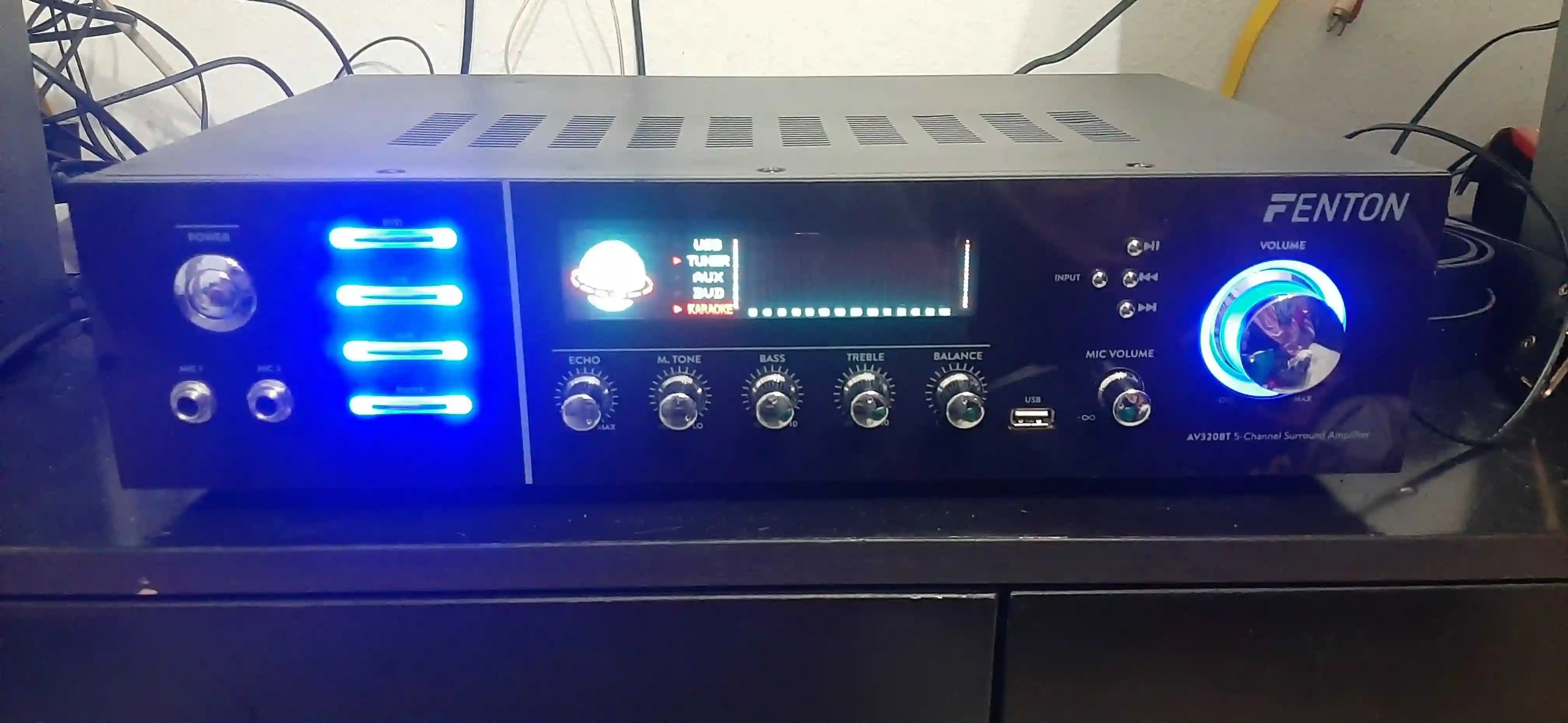 Ampli Bluetooth - USB - AUX - Micro - Vue 1