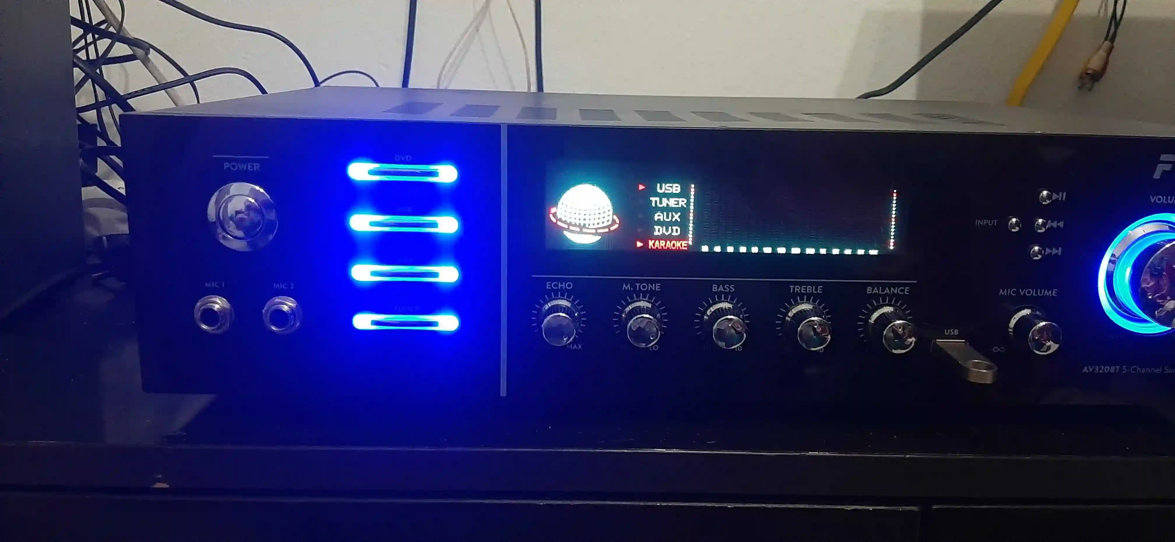 Ampli Bluetooth - USB - AUX - Micro - Vue 2