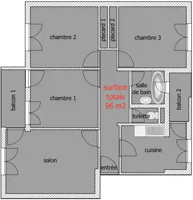 Sfax Menzel Chaker vnt s3 à Cite Taieb Mhiri - Vue 3