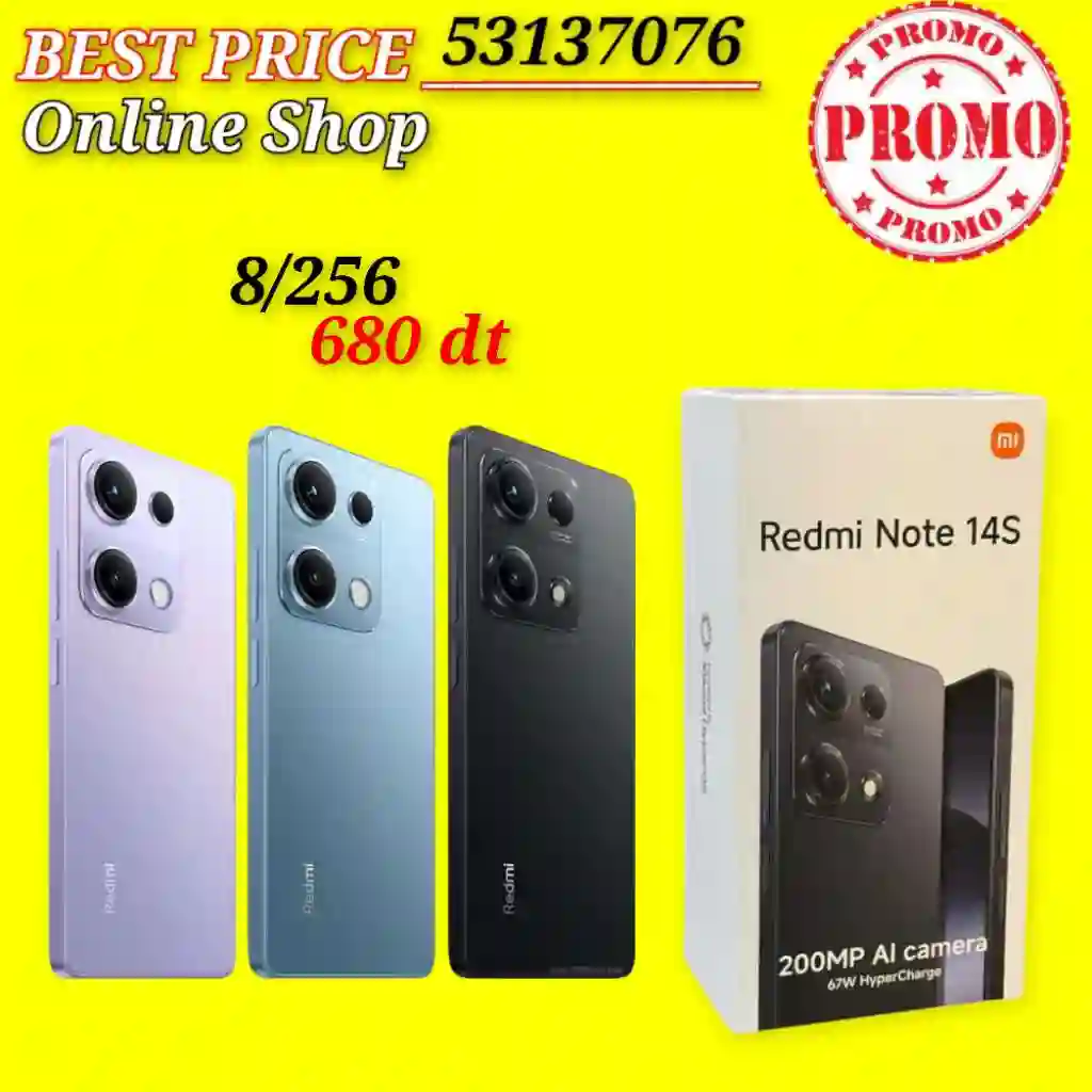 Redmi Note 14s 8256 Paquet Fermé Validé☑️