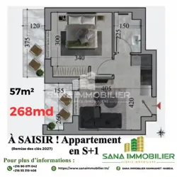 A Vendre Appartement S1 sur Plan