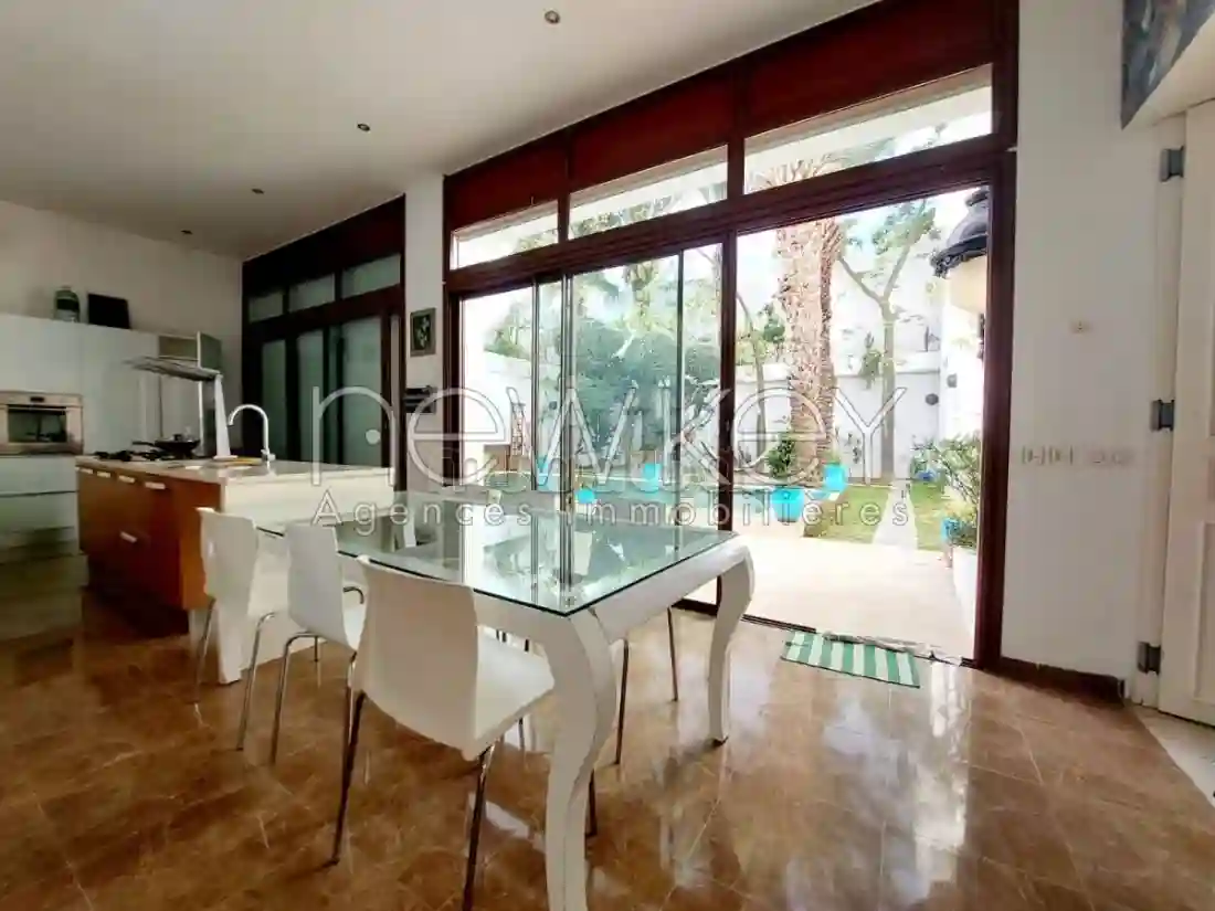 Rez de Chaussée Avec Piscine S4 Meublé à La Marsa - Vue 1