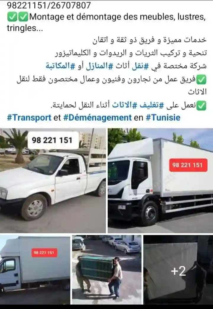 Transport Tous Produits 98221151 à Raoued - Vue 2