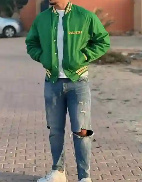 Veste Bomber Vert - Vue 1