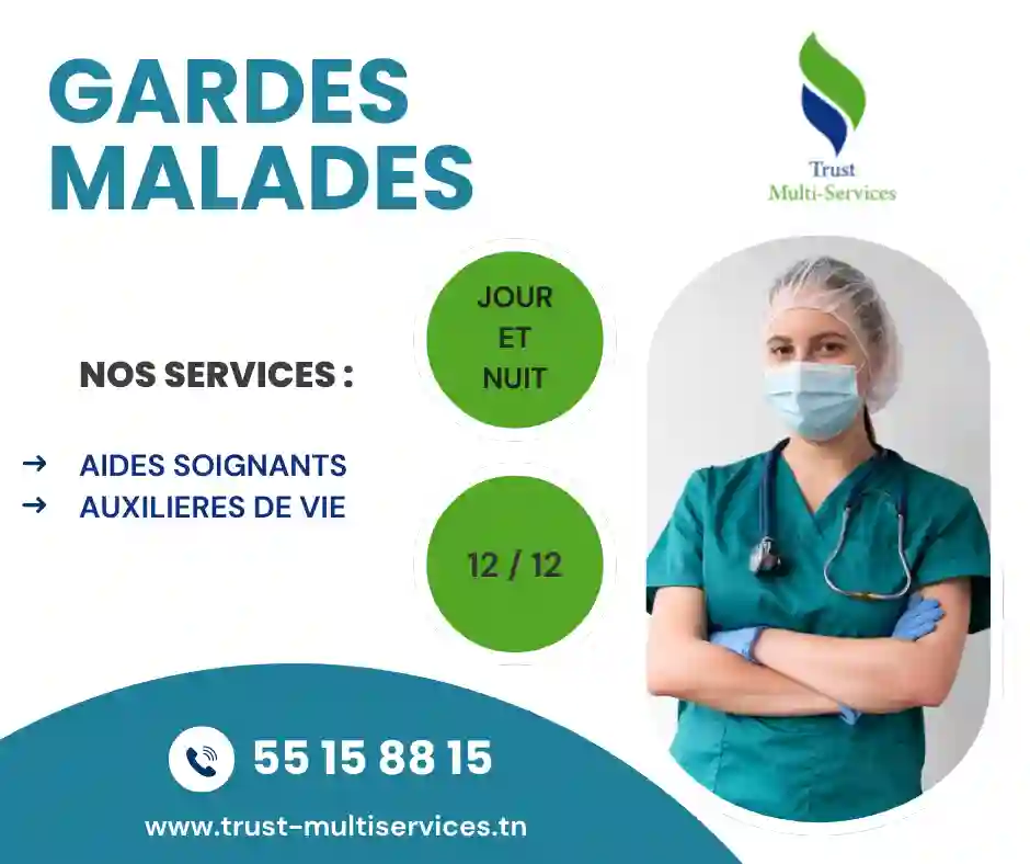 garde personne âgée la nuit a elmenzah