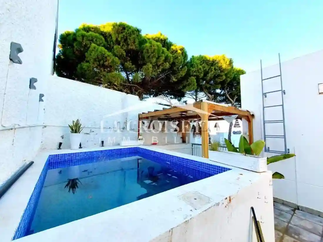 Appartement S3 vue mer Avec Piscine à la Marsa - Vue 3