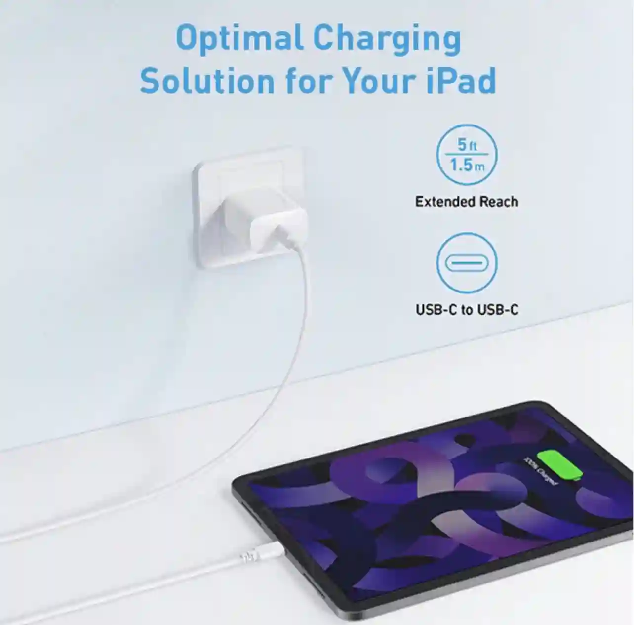 Tête de Chargeur Anker Usb-c 20W Charge Rapide et Sécurisée - Vue 8