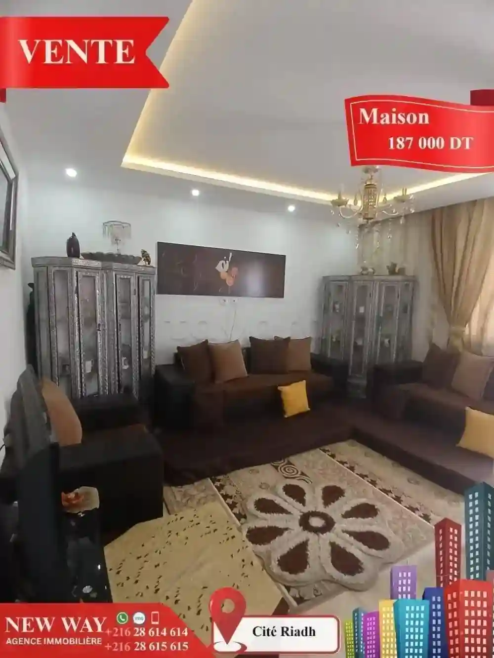 Maison à Cité Riadh Proche de Toutes Commodités - Vue 3