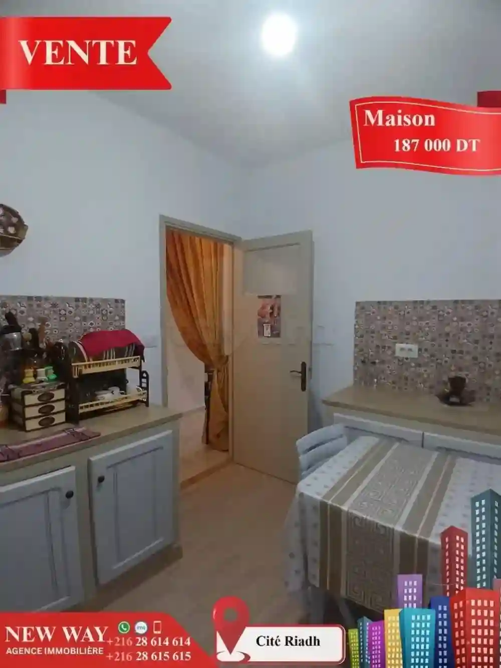 Maison à Cité Riadh Proche de Toutes Commodités - Vue 6