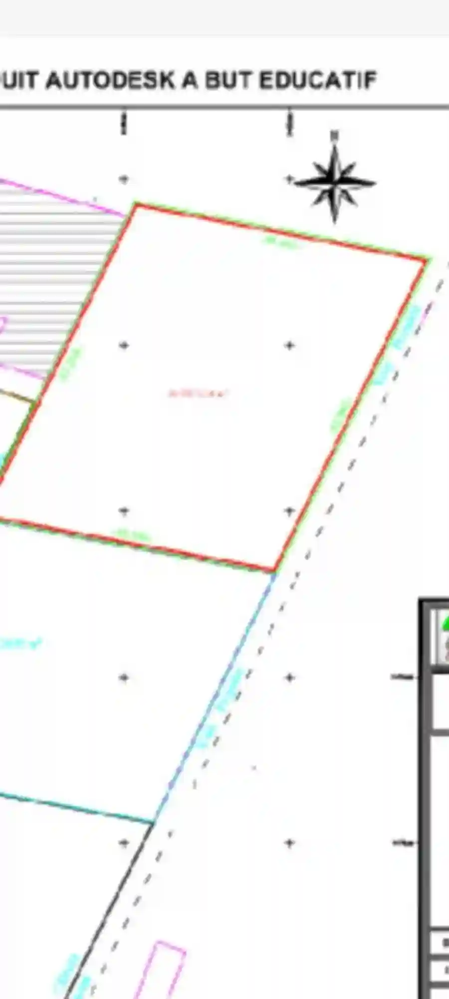 À Vendre Terrain 2350 m² – Cité el Hidhab Fouchena Vocation r - Vue 3