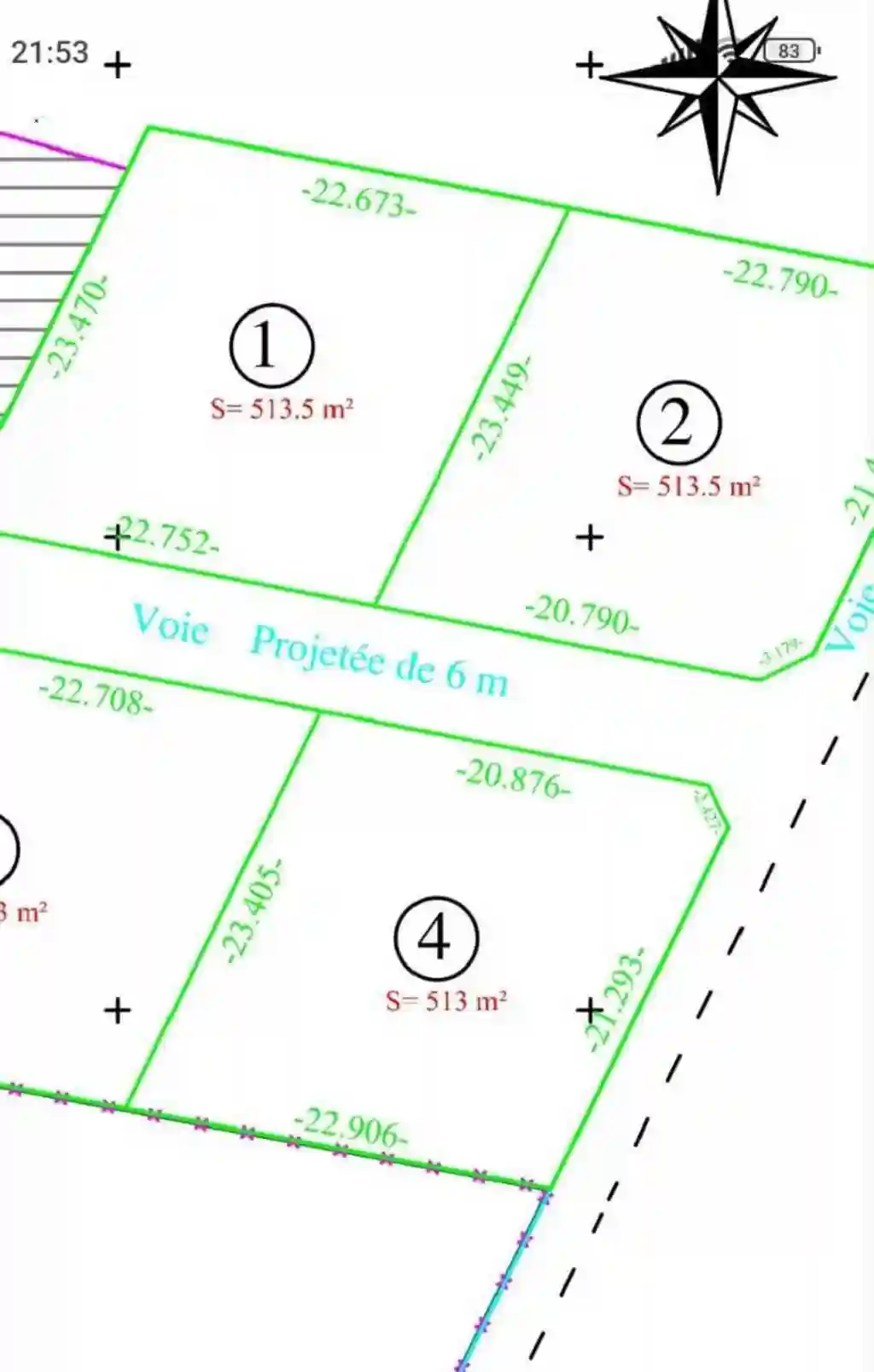 À Vendre Terrain 2350 m² – Cité el Hidhab Fouchena Vocation r - Vue 5