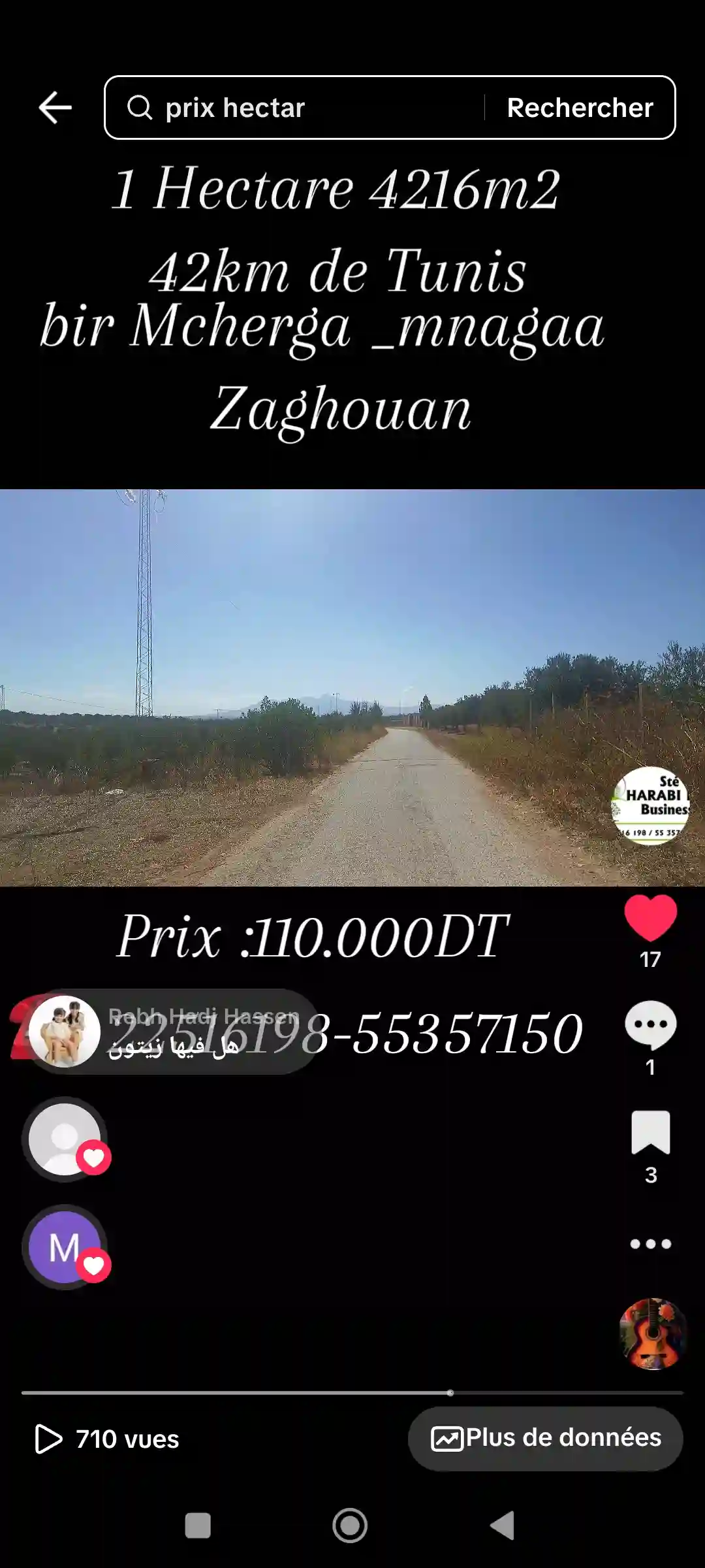 Un Hectare et Demi Pour une Résidence Rurale à Bir Mcherga - Vue 1