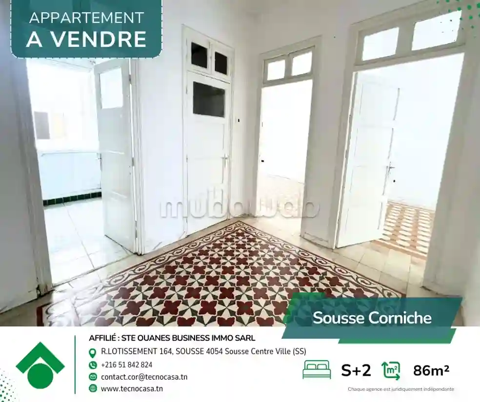 S2 Non Meublé à La Corniche - Vue 1