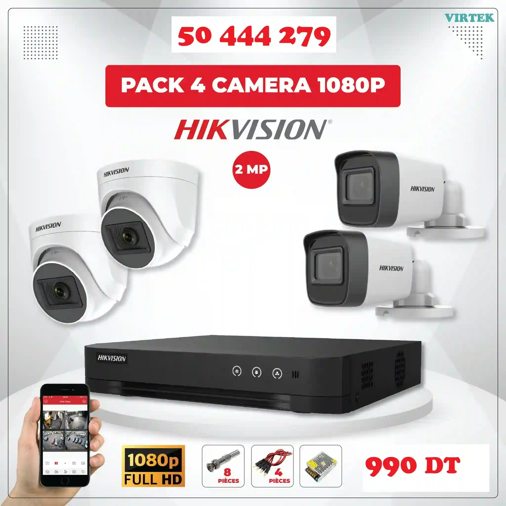 KIT Camera DE Surveillance Avec Garantie - Vue 2