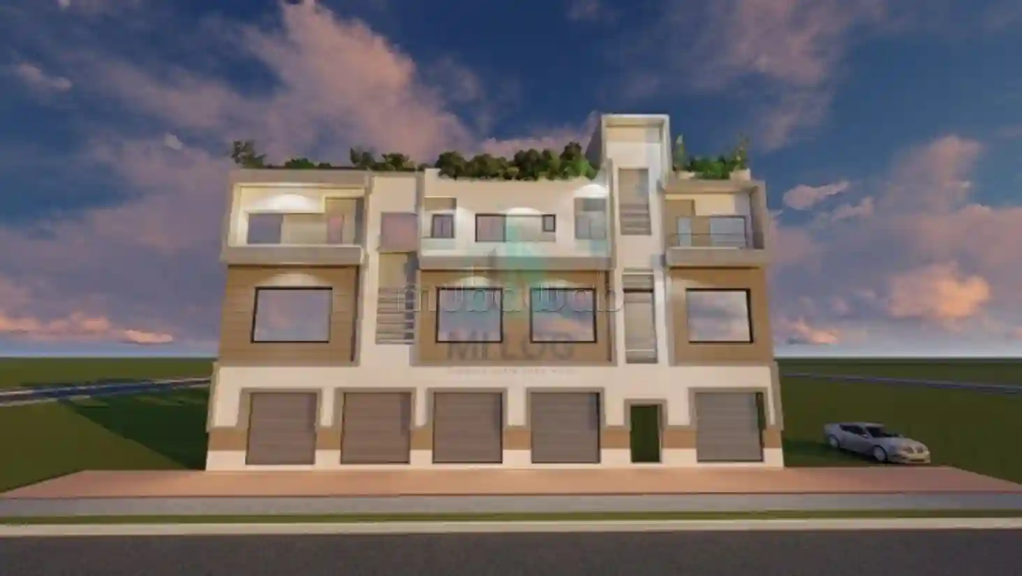 Local Commercial sur 3 Etage de 1000 m² a Mhamdia - Vue 1