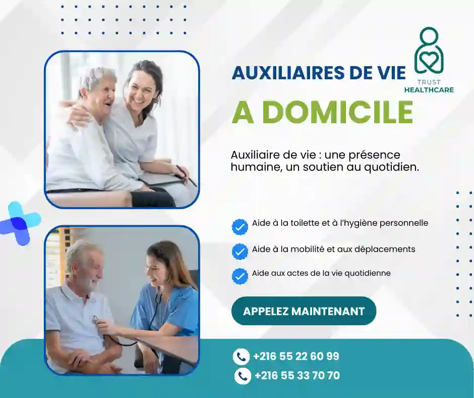 TRUST HEALTHCARE recrute des auxiliaires de vie à domicile à CITE WAHAT