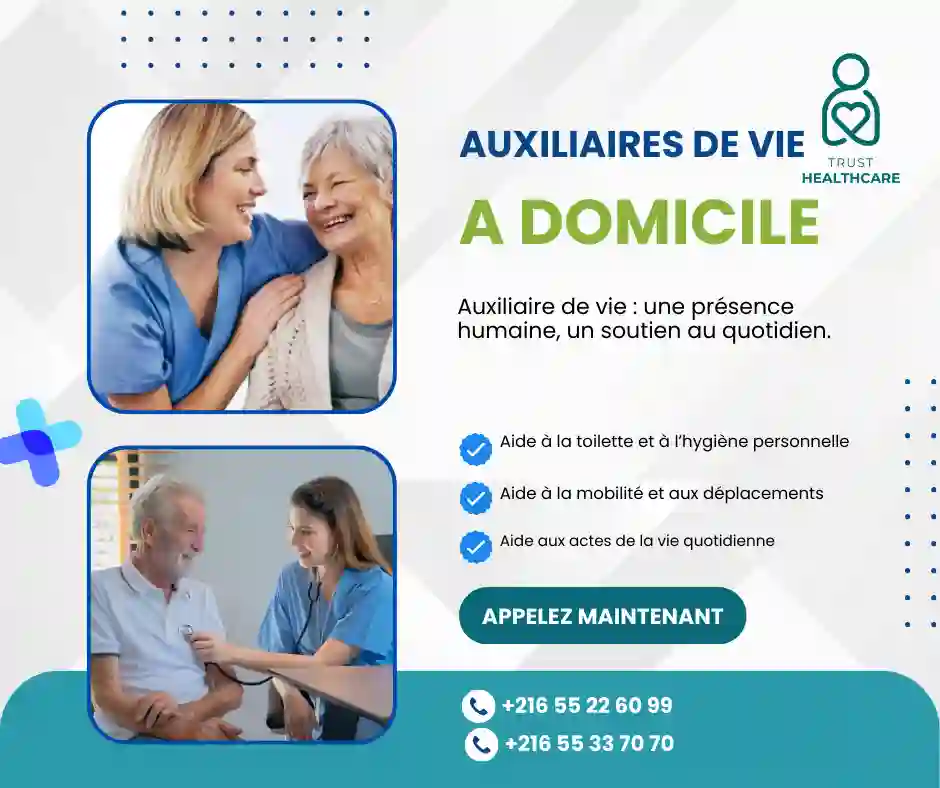 TRUST HEALTHCARE recrute des auxiliaires de vie à domicile à LAOUINA