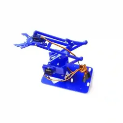 𝐊𝐢𝐭 𝐝𝐞 𝐛𝐫𝐚𝐬 𝐫𝐨𝐛𝐨𝐭 𝟒𝐃𝐎𝐅 𝐞𝐧 𝐩𝐥𝐞𝐱𝐢 ( Avec 4 Servo Bleu)