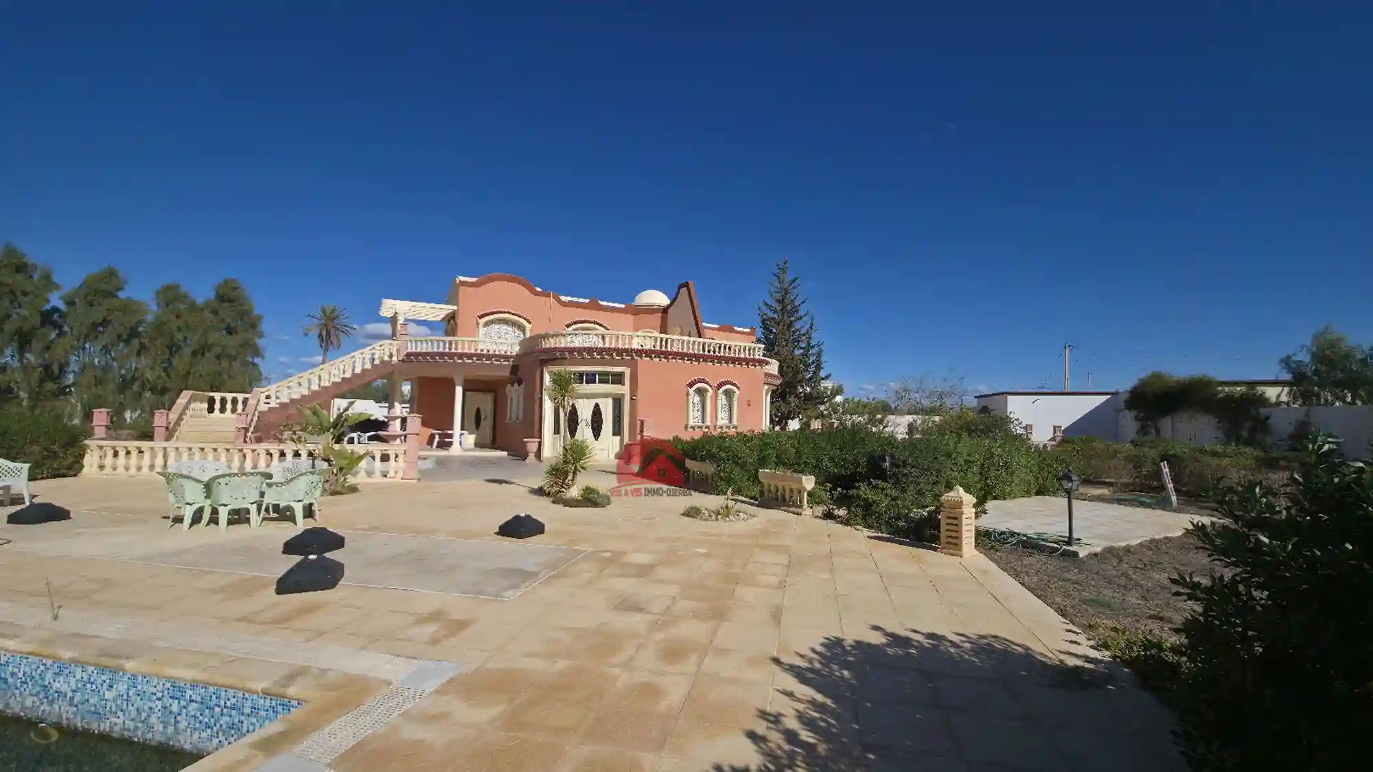 Location Annuelle de Grande Villa à Arkou Djerba l 780 - Vue 2