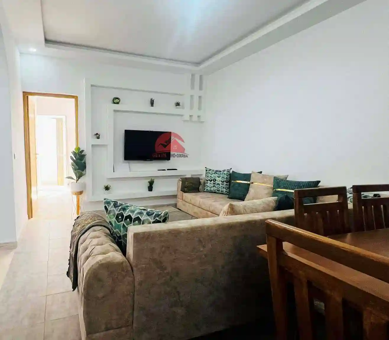 Location Annuelle Appartement en Zone Touristique Djerba l 782 - Vue 2