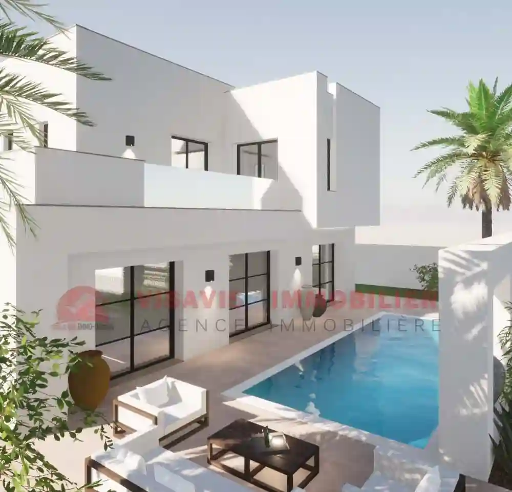 Construire une Villa Avec Piscine à Djerba en Tunisie zu p 695 - Vue 2