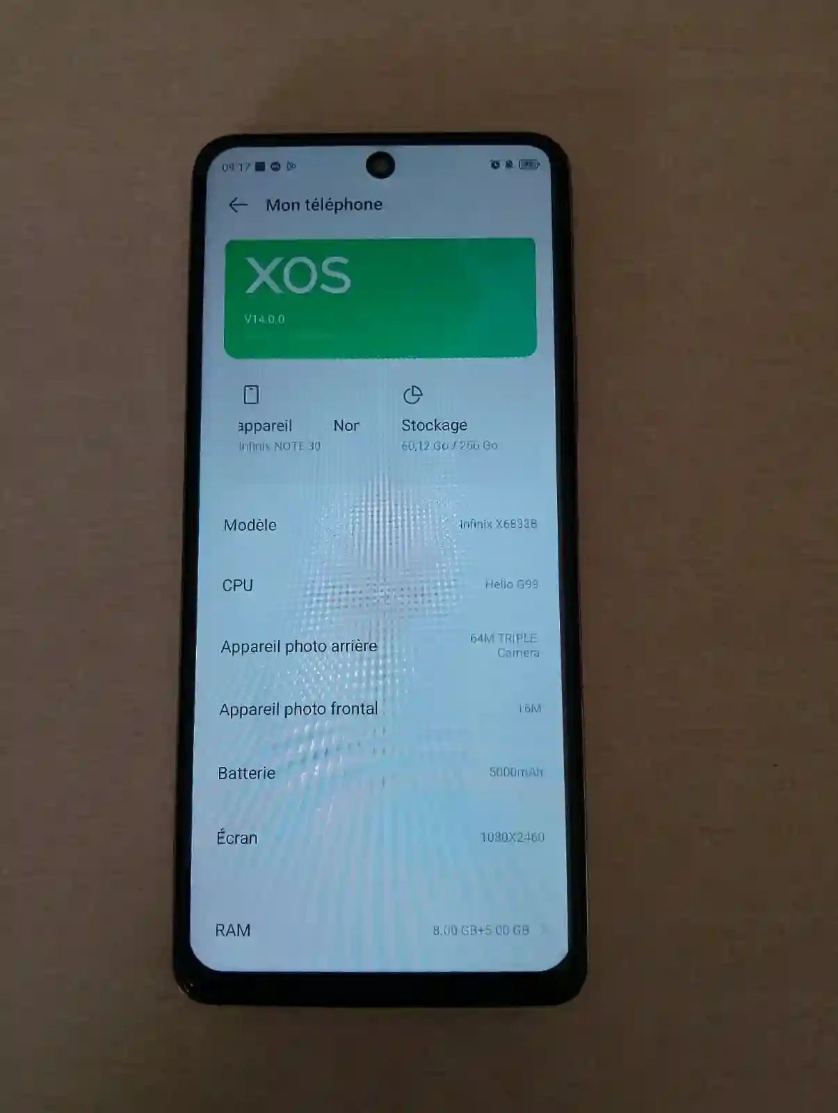 Infinix Note 30 Orangé - Vue 1
