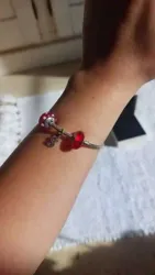 Bracelet Pandora Italy en Argent Massif et Acier Inoxidable