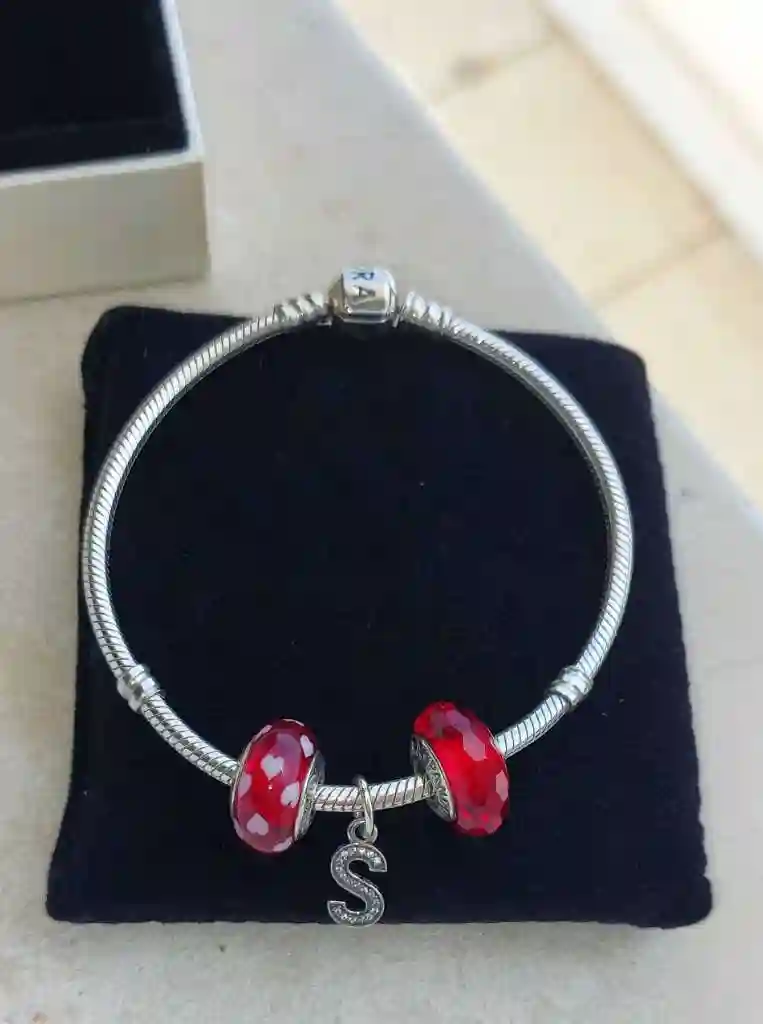 Bracelet Pandora Italy en Argent Massif et Acier Inoxidable - Vue 5