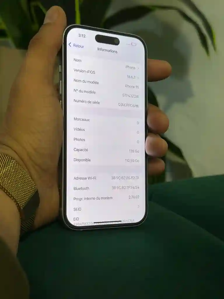 Iphone 15 90 128gb - Vue 6
