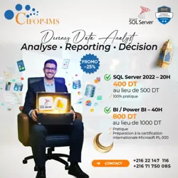 Parcours Data Analyst à El Menzah