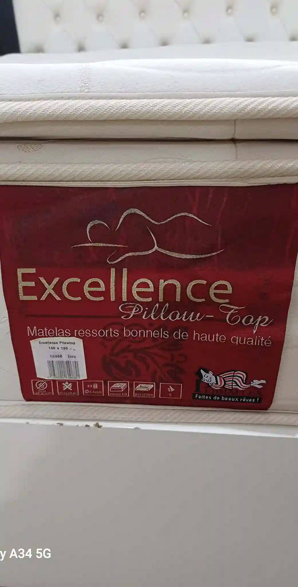 Matelas 2 Place en Excellent État Permaflex à El Mourouj - Vue 1