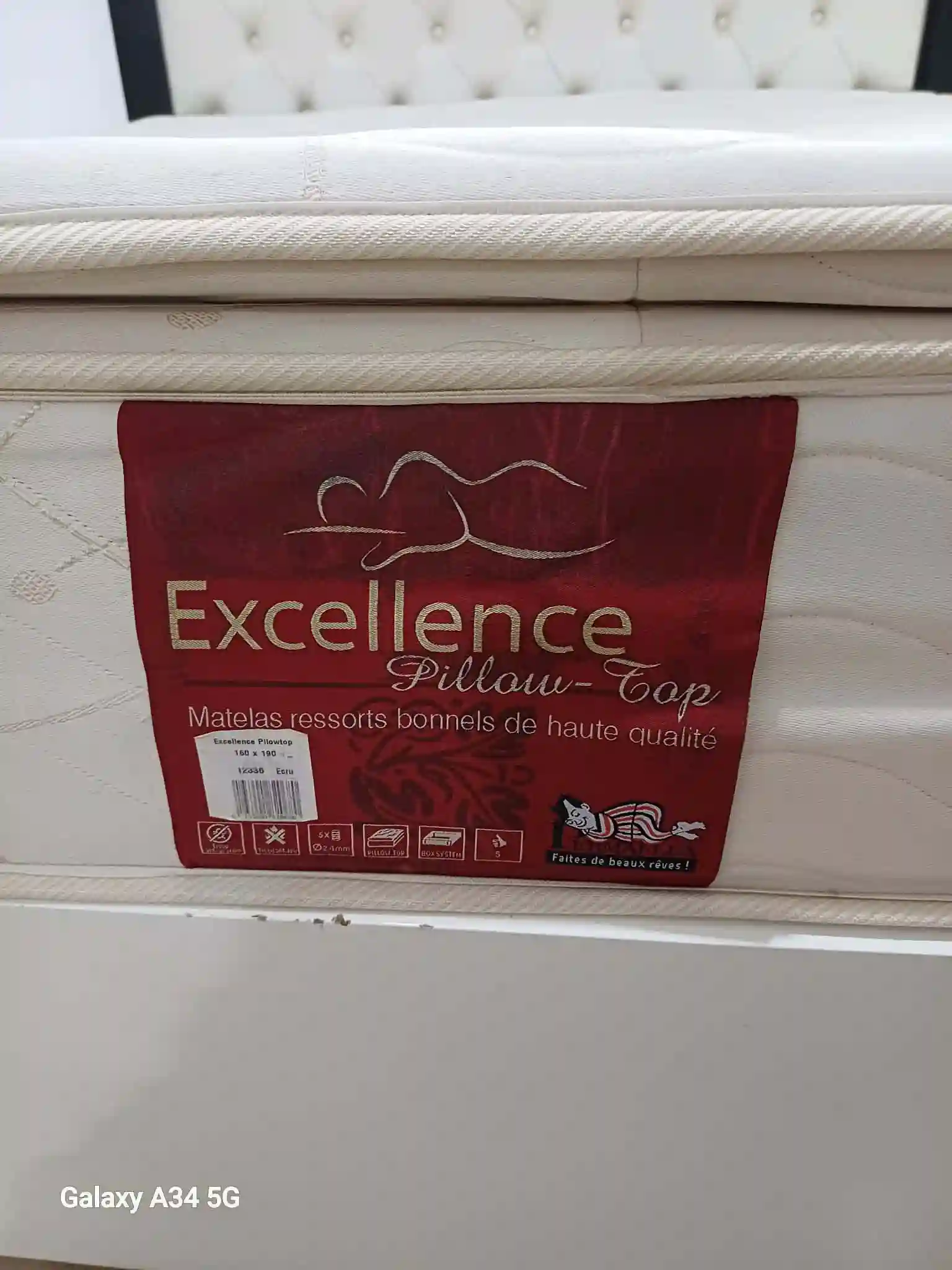 Matelas 2 Place en Excellent État Permaflex à El Mourouj - Vue 2