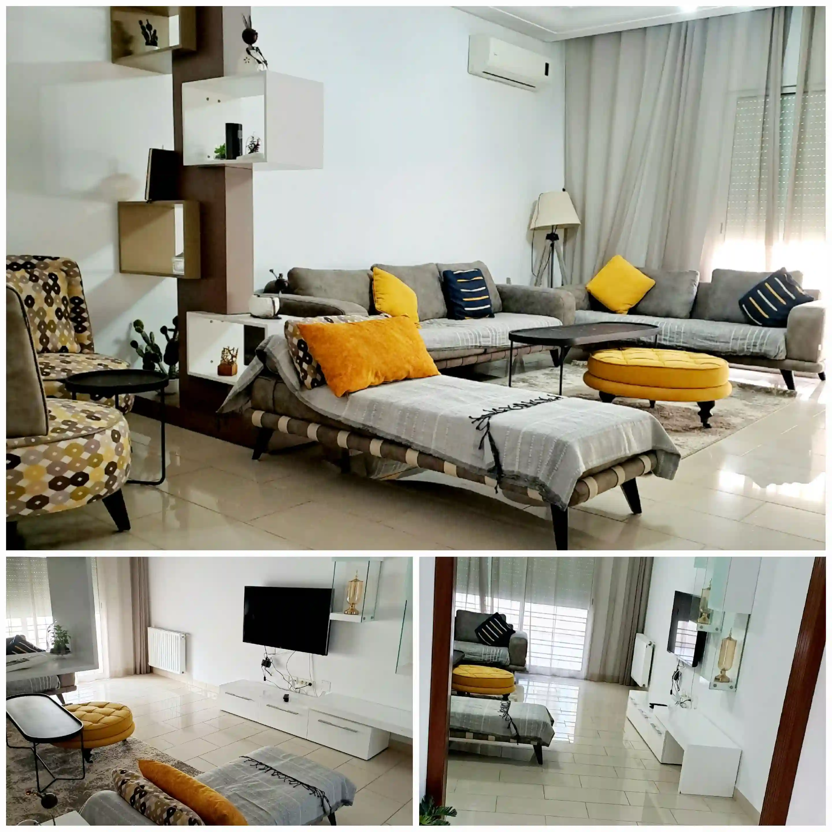 Cité Palmeraies s4 Meublé Neuf pr Étranger à L'an à El Aouina - Vue 3