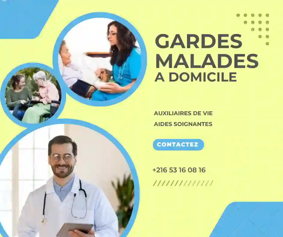 GARDES MALADES A DOMICILE A CITE EL KHADRA