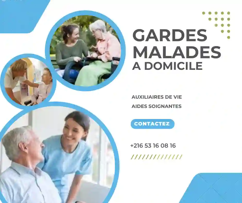 GARDES MALADES A DOMICILE A CITE WAHAT-LAOUINA