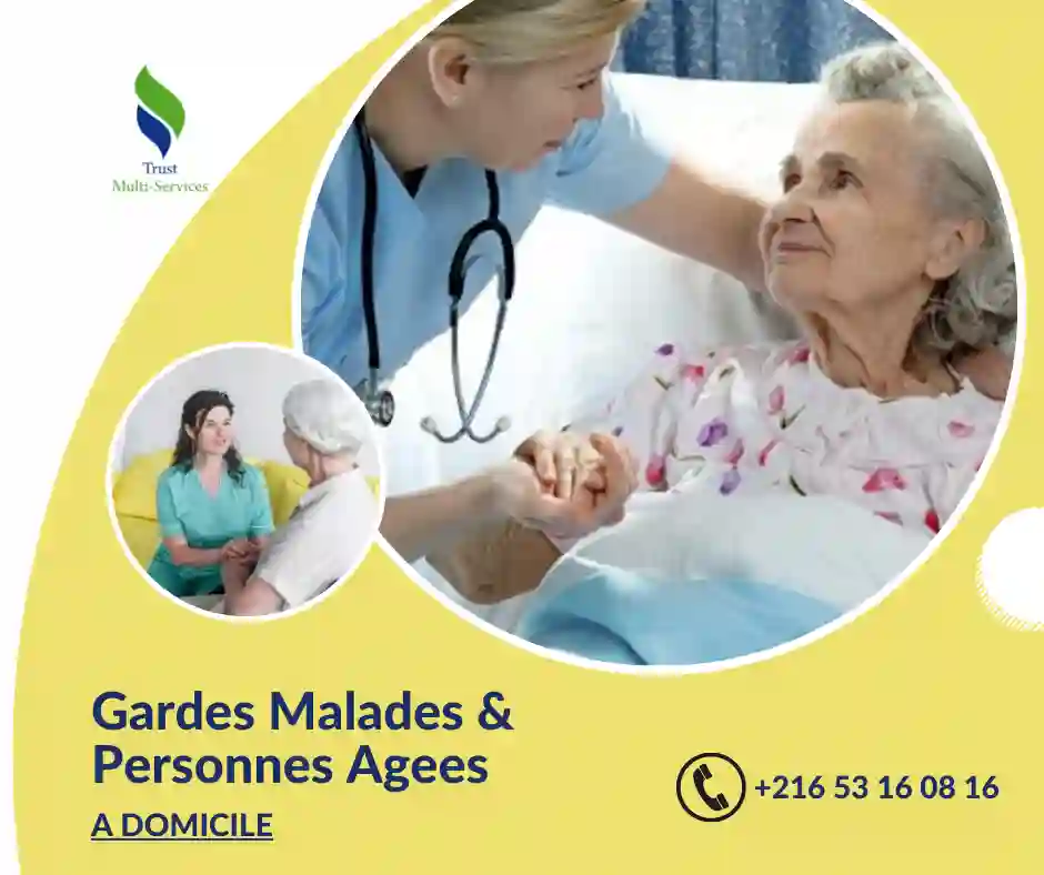 GARDES MALADES A DOMICILE A JARDINS EL MENZAH