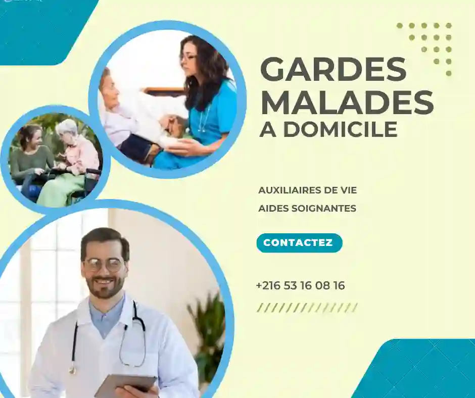 GARDES MALADES A DOMICILE A RADES