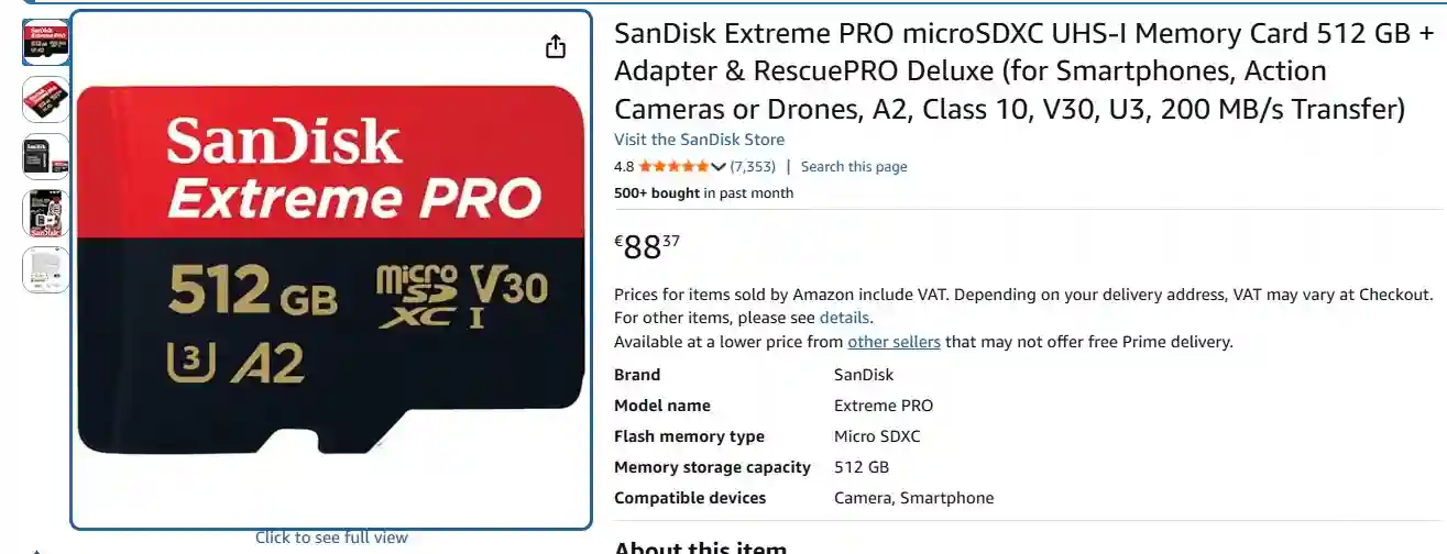 Insta360 x4 en Excellent État Avec Stick 3 Metres à Rades - Vue 1