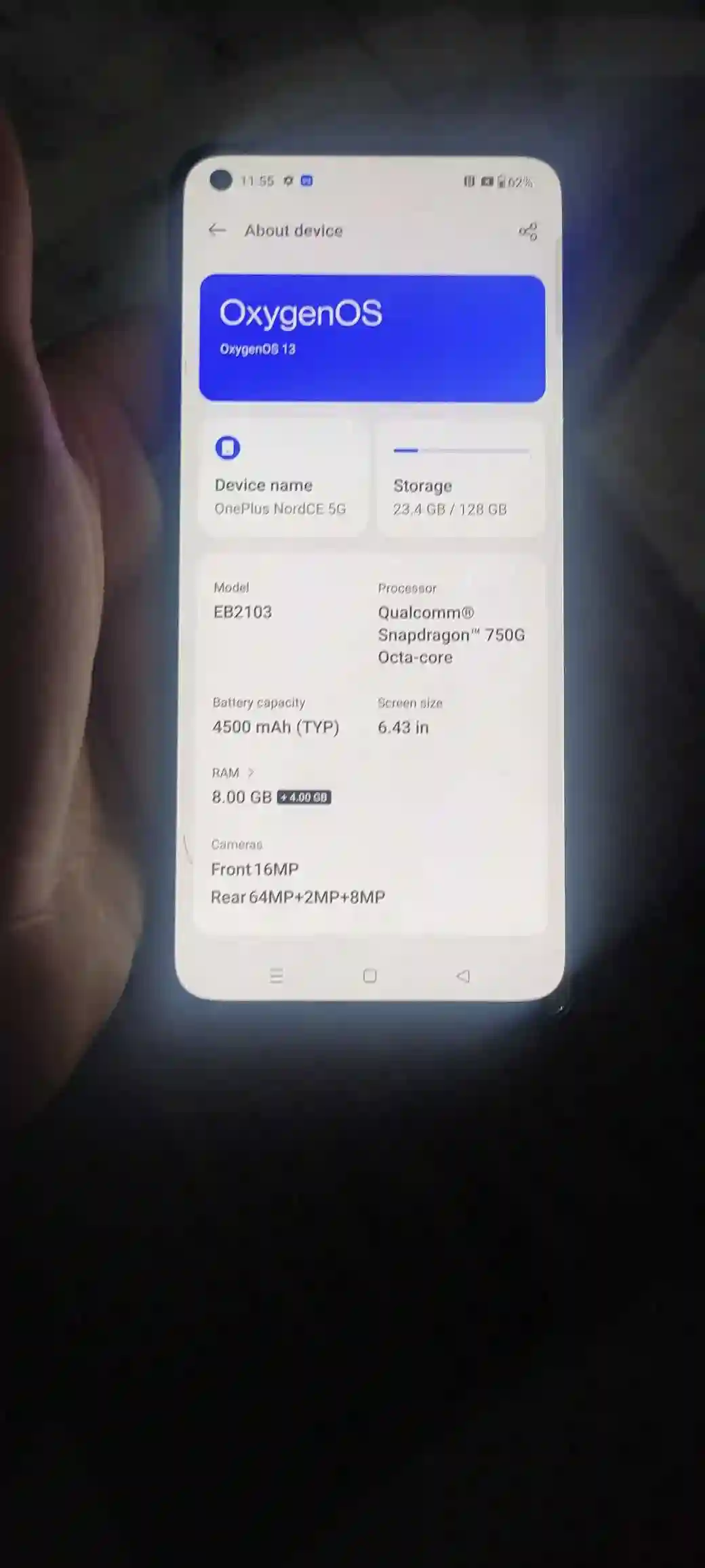 ONE Plus Nord CE 5G - Vue 1